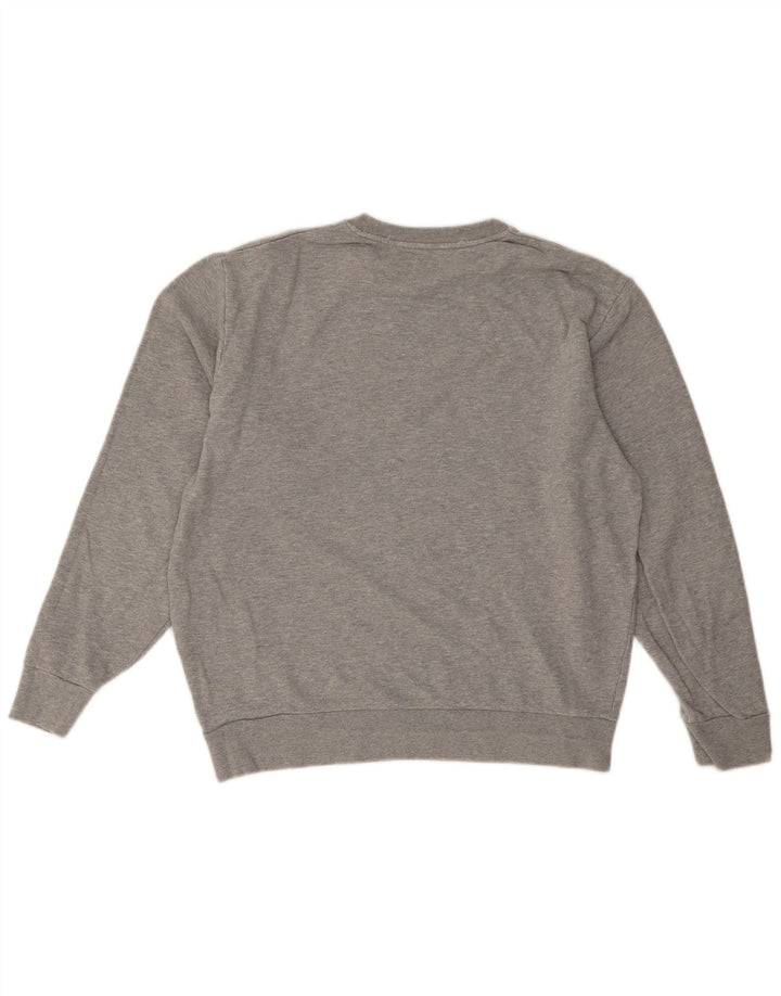 Levi's moletom gráfico masculino jumper médio cinza manchado