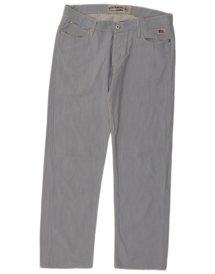 Calça jeans reta masculina Roy Rogers W32 L29 algodão azul