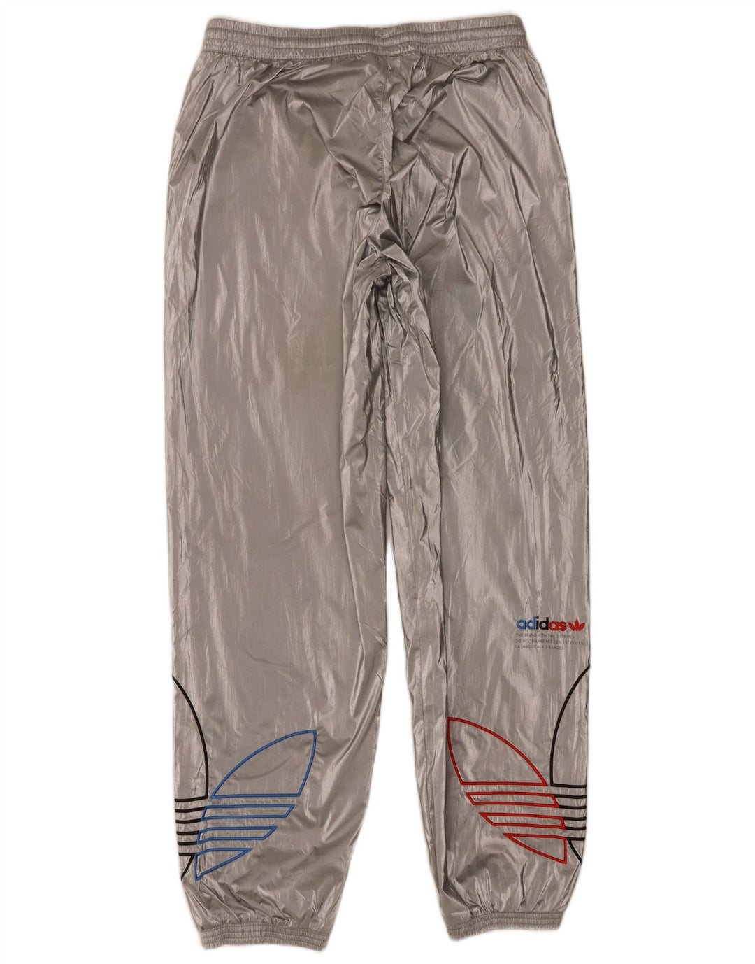 Adidas Mens Graphic Treino Calças Joggers Médio Prata Poliuretano