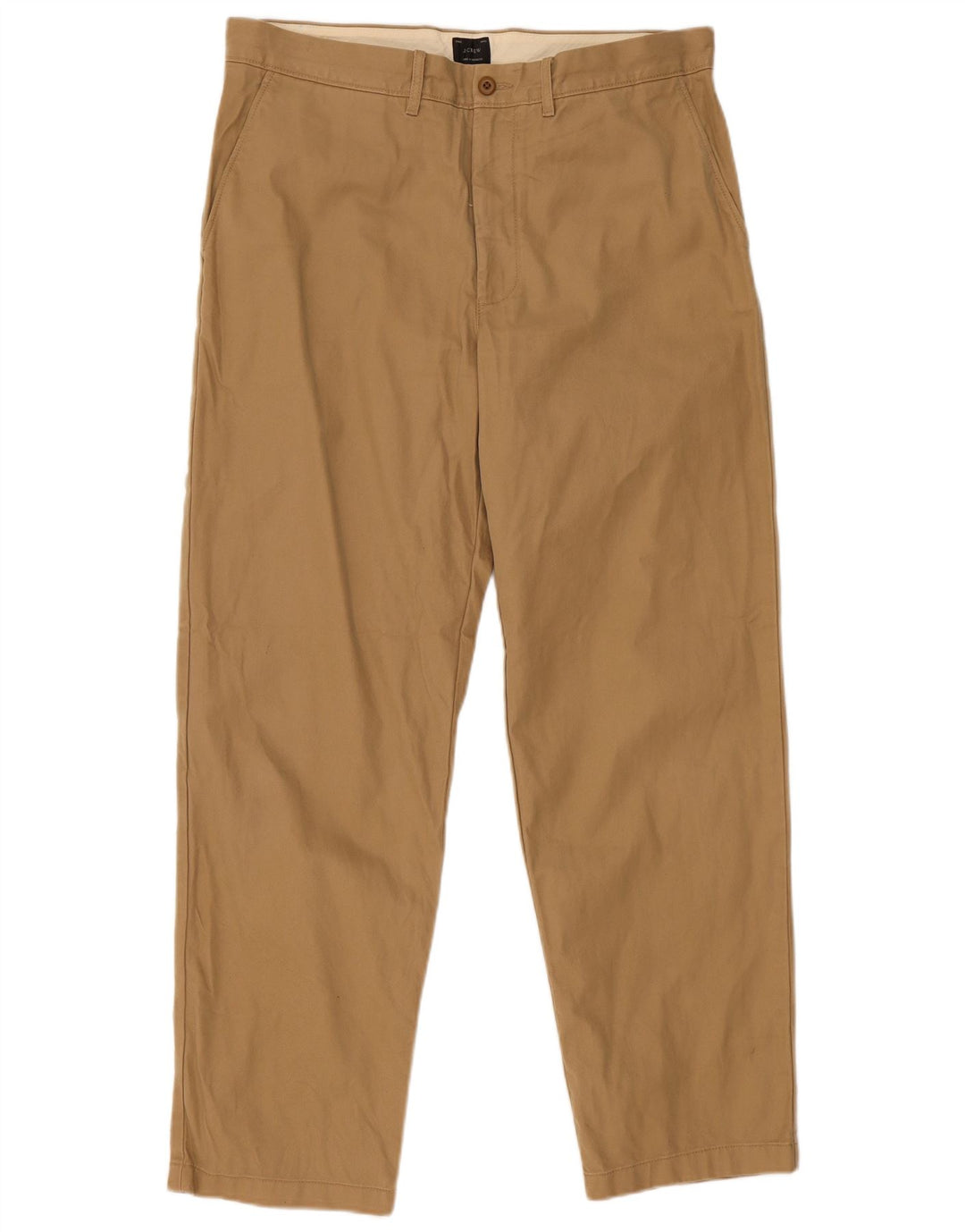 Calça Chino Cônica Masculina J. CREW W35 L32 Algodão Bege