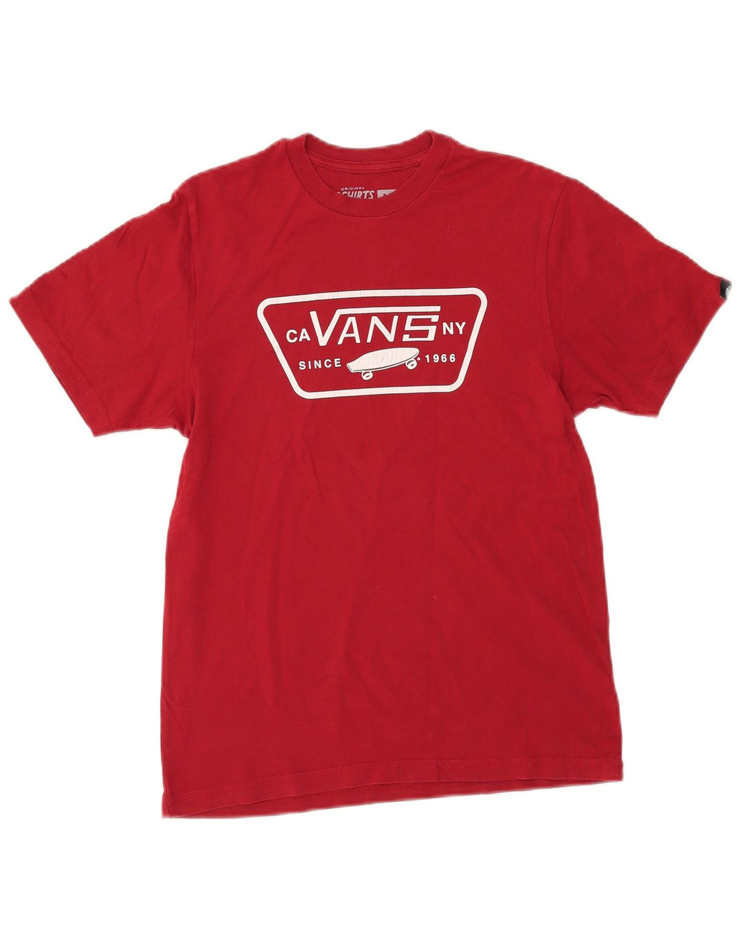 Camiseta Vans Meninos Graphic 11-12 Anos Grande Algodão Vermelho