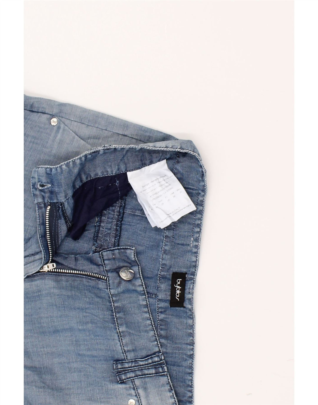 BYBLOS Womens Slim Jeans IT 40 Small  W27 L29 Blue Cotton Vintage Byblos and Second-Hand Byblos from Messina Hembry 