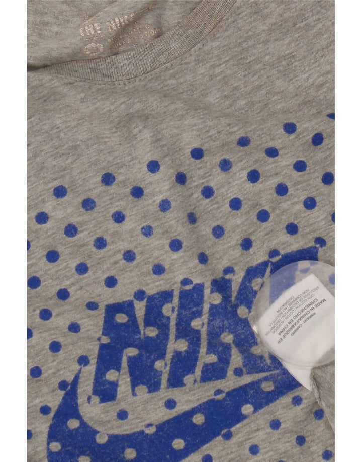 Camiseta Nike masculina Air Max Graphic Top cinza médio algodão
