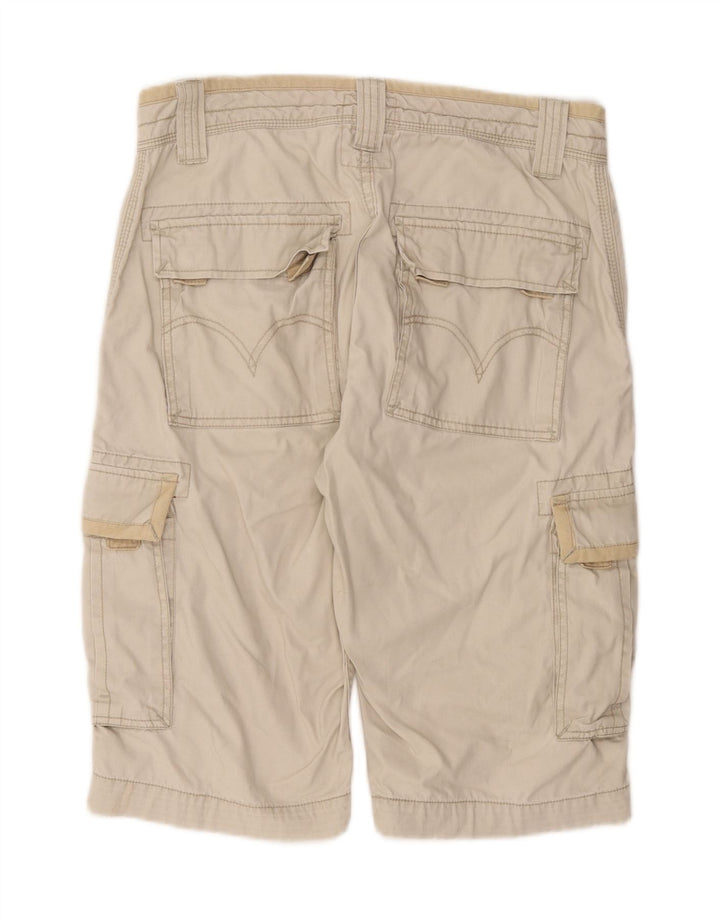 LEVI'S Mens Cargo Shorts W32 Algodão Bege Médio