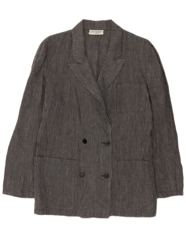 Jaqueta Blazer Feminina Pancaldi & B Reino Unido 16 Grande Risca Cinza