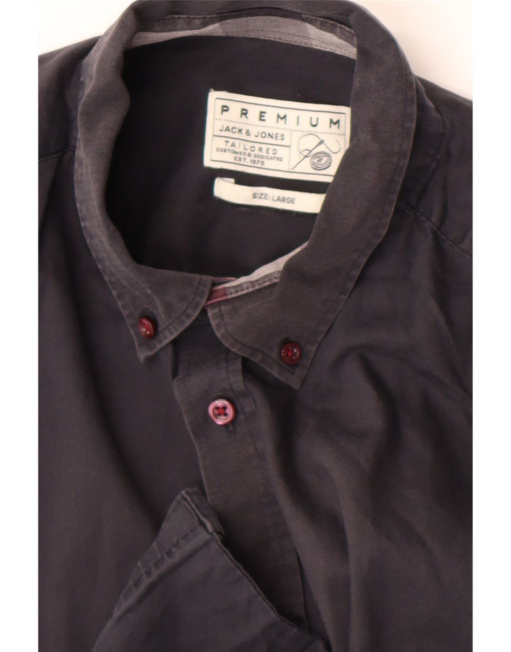 Camisa masculina Jack & Jones grande azul marinho