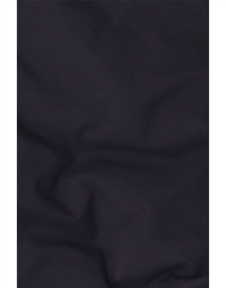 Jaqueta corta-vento masculina Adidas com capuz UK 38 Poliéster azul marinho médio