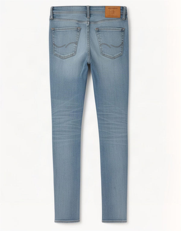 Jack & Jones Masculino Liam Skinny Jeans W30 L32 Azul Algodão