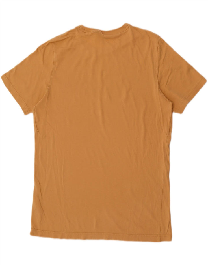 Puma Mens Graphic T-Shirt Top Médio Algodão Amarelo