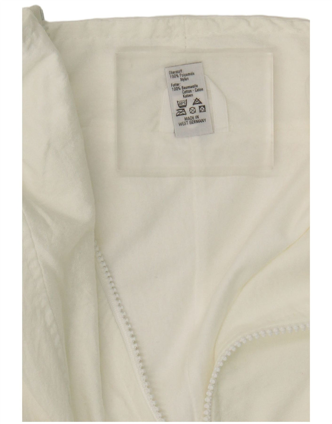 Trigema Jaqueta masculina de agasalho XL branco nylon