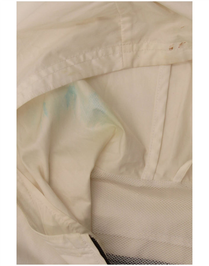 Adidas Mens Hooded Rain Jacket UK 38 Médio Preto Colourblock Poliéster