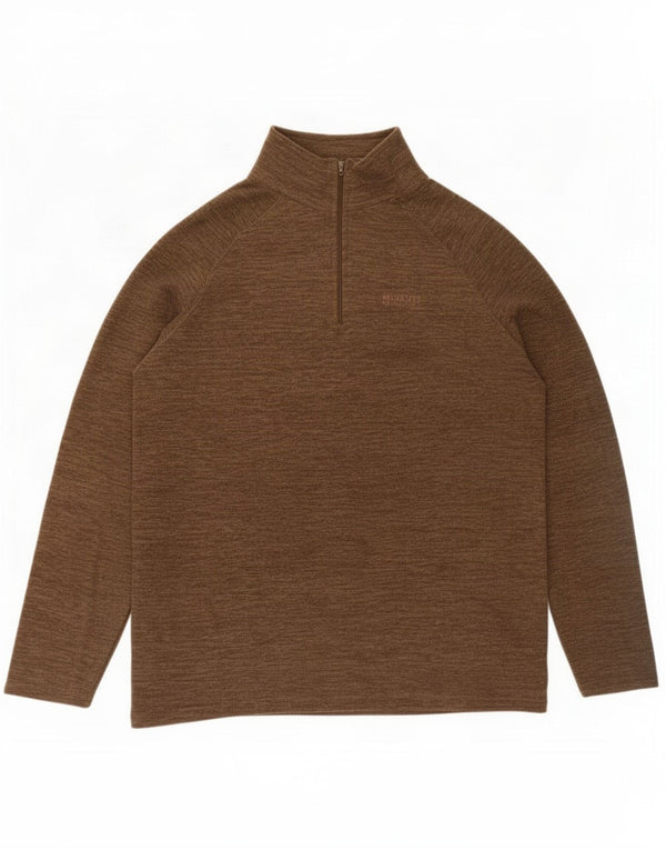 Mountain Warehouse Mens Loose Fit Fleece Jumper Grande Bege Flecked