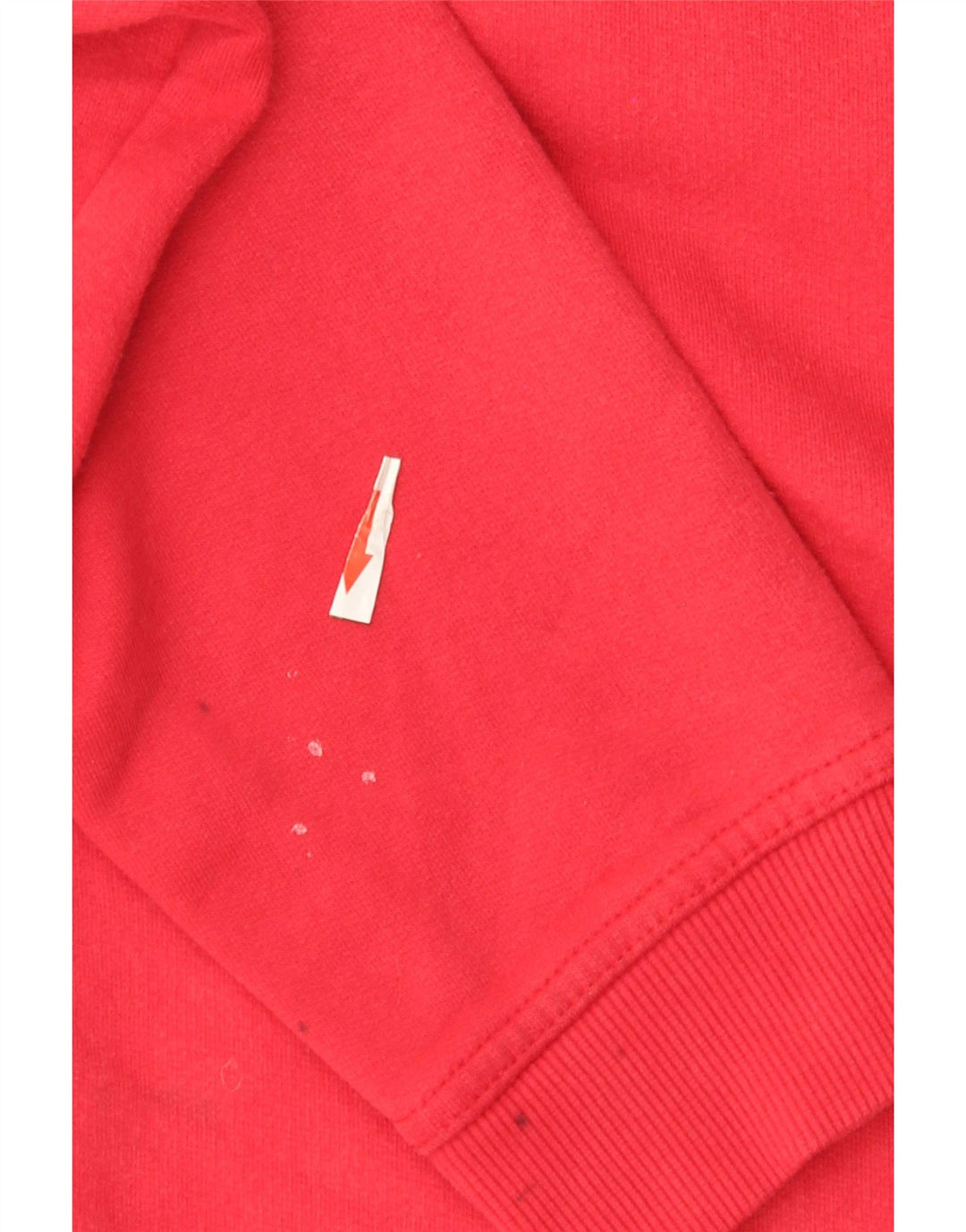 Crew Clothing Mens Zip Neck Moletom Jumper Médio Algodão Vermelho