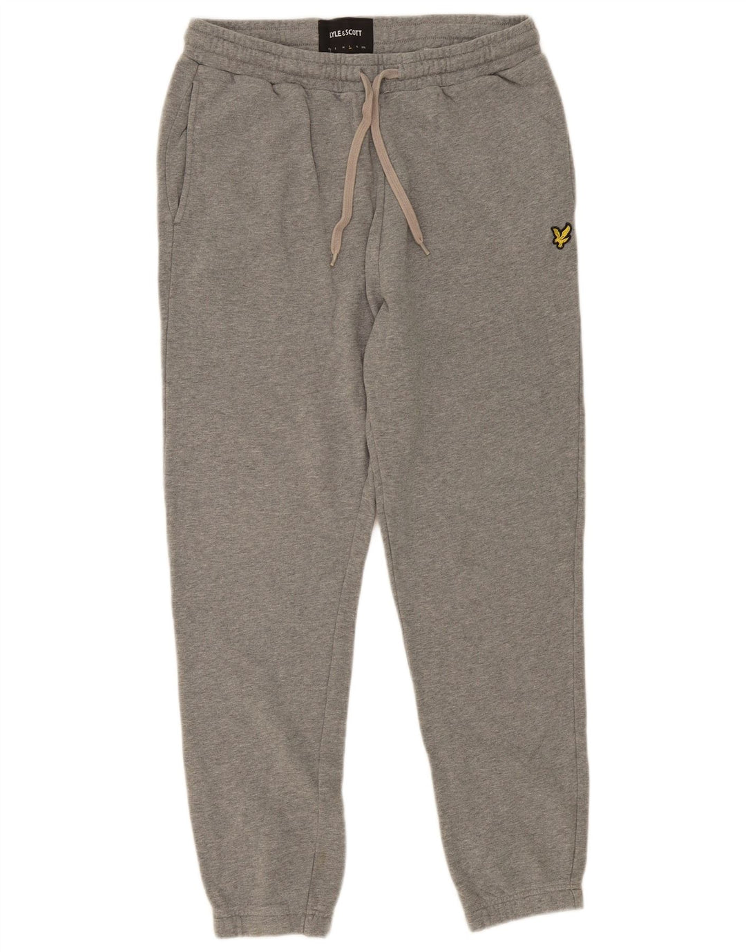 Calça esportiva masculina LYLE & SCOTT Joggers grande algodão cinza