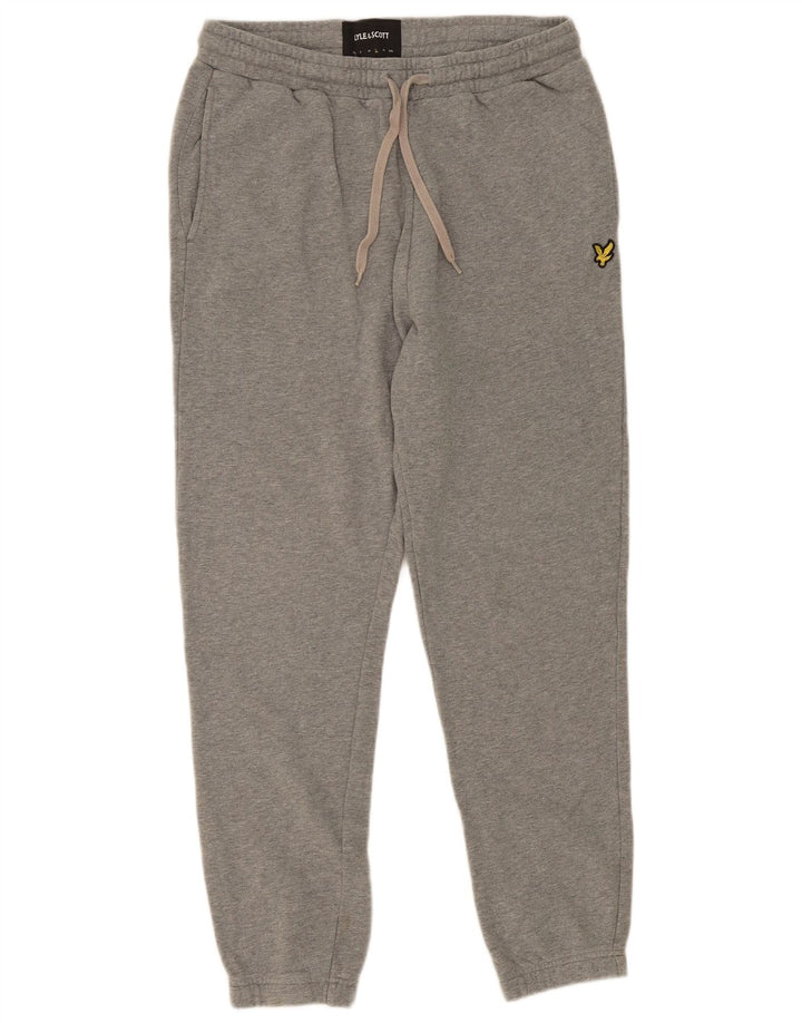 Calça esportiva masculina LYLE & SCOTT Joggers grande algodão cinza