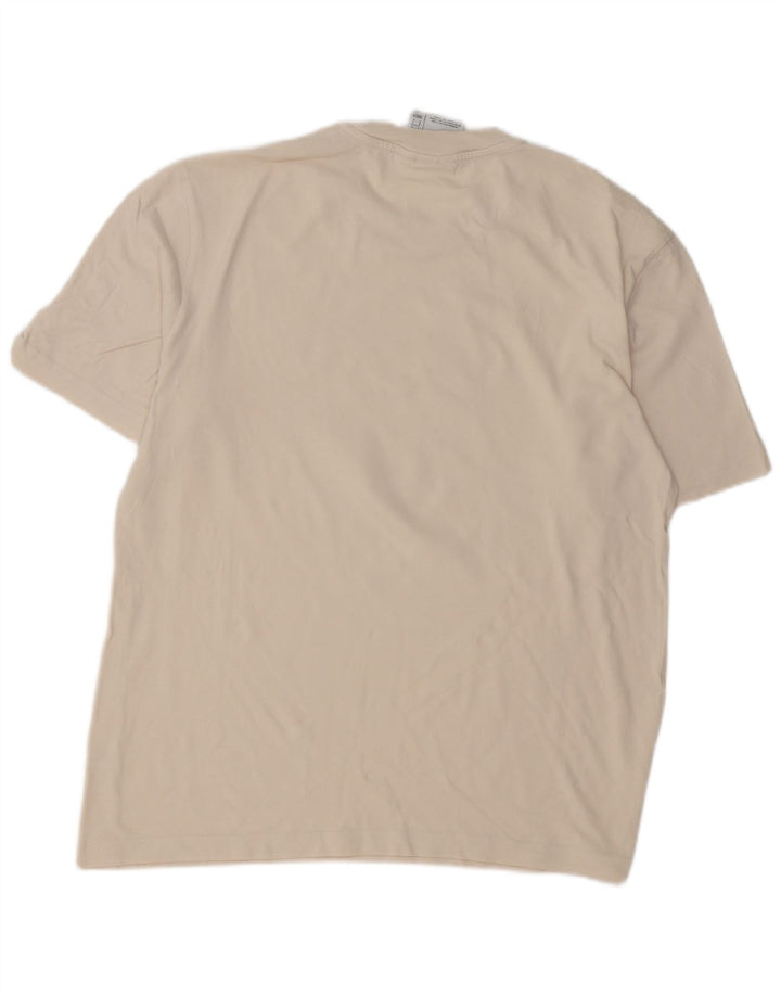 ADIDAS Mens Graphic T-Shirt Top Grande Branco