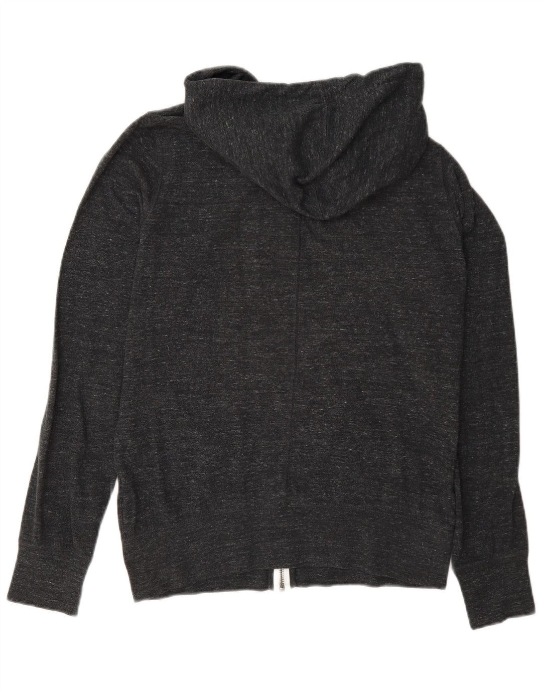 Suéter Nike feminino com capuz e zíper UK 14 cinza médio manchado