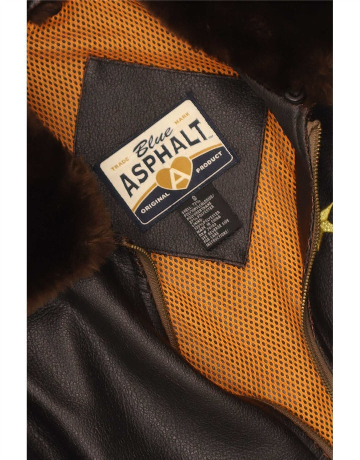 Jaqueta bomber feminina Blue Asphalt Graphic UK 10 Small Brown Colourblock