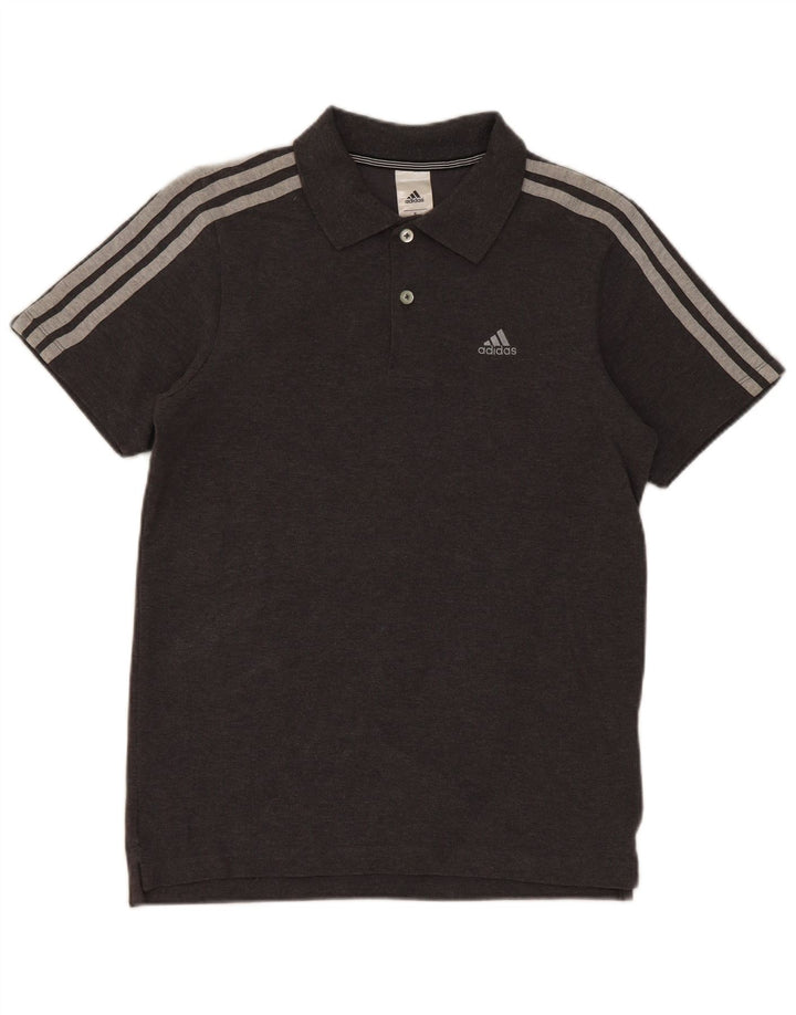 Adidas Mens Climalite Polo Shirt Pequeno Algodão Cinza