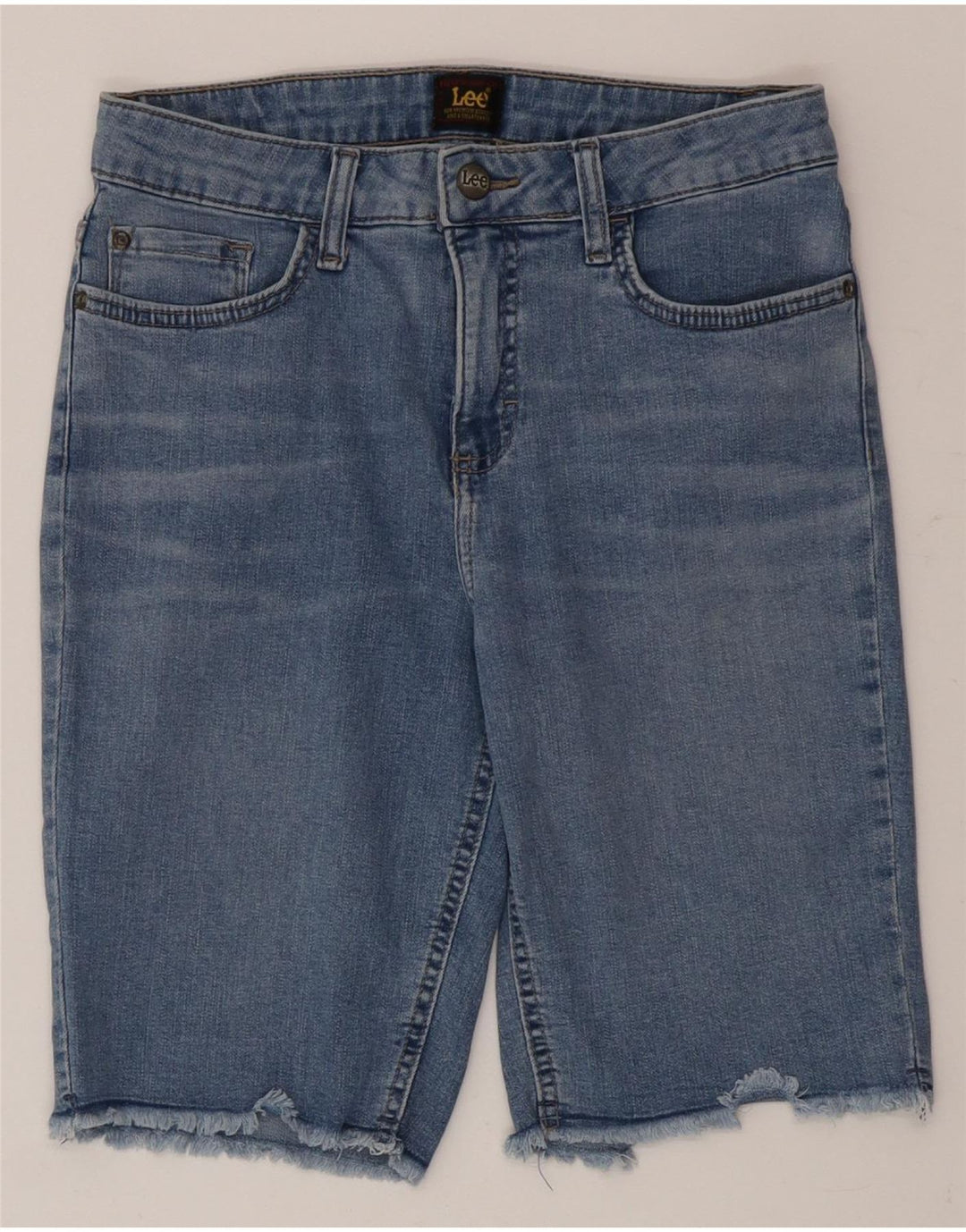 Shorts jeans feminino Lee US 6 médio W28 algodão azul