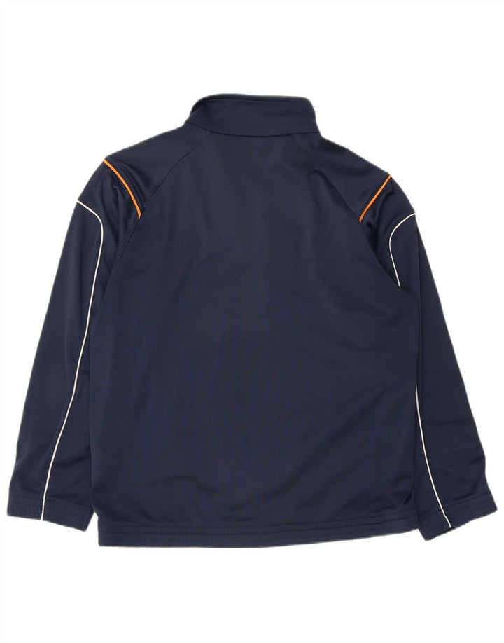 Champion Womens Tracksuit Top Jacket UK 12 Médio Azul Marinho Colorblock