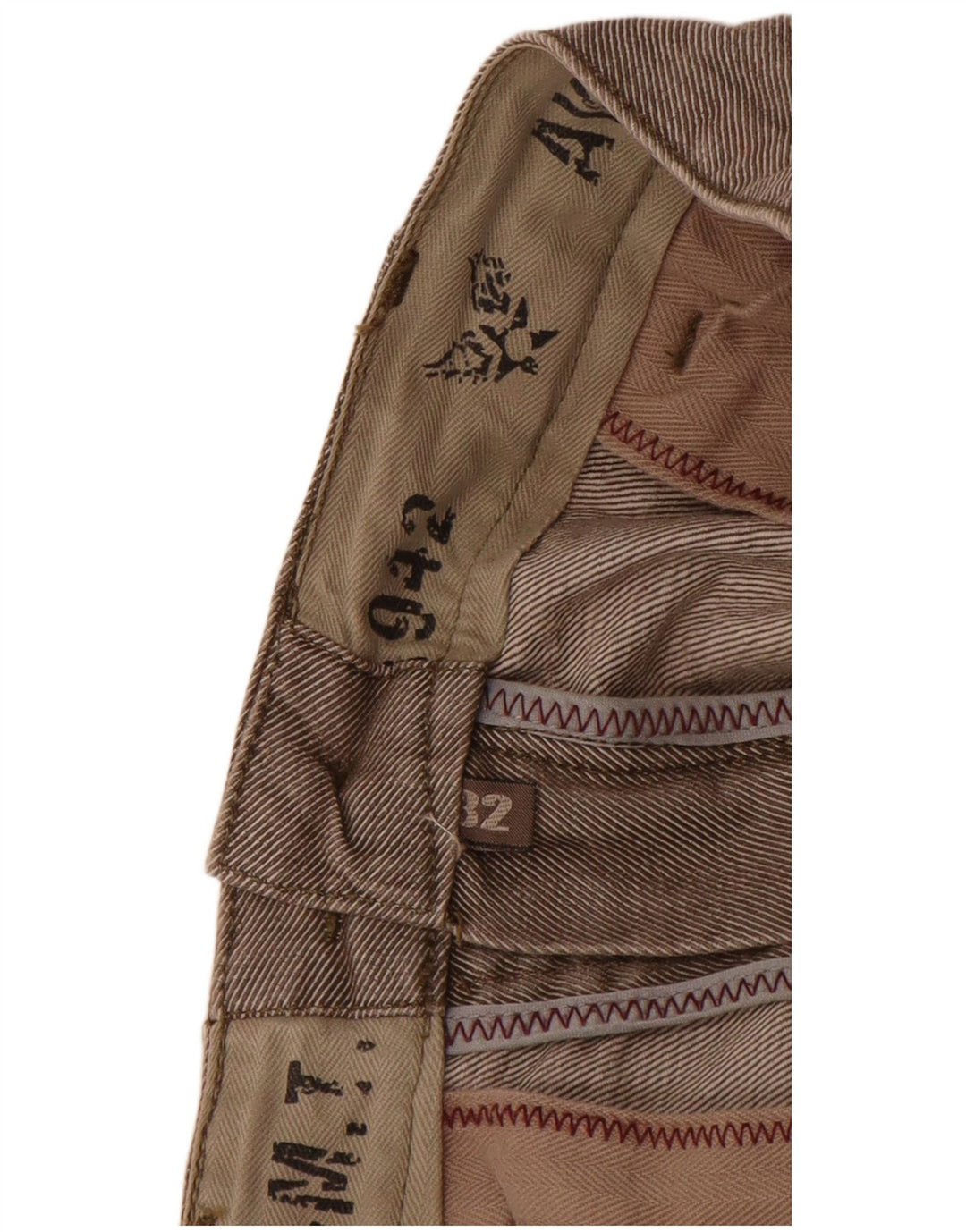Calça chino reta masculina Avirex W32 L29 cinza