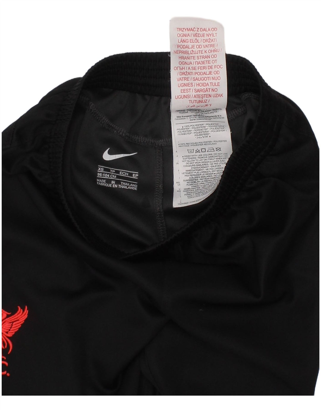 Shorts esportivos Nike Boys Liverpool 2-3 anos XS preto poliéster