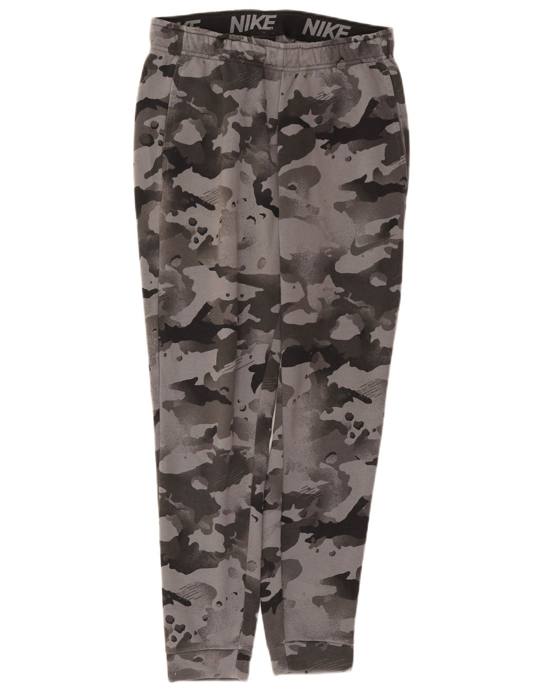 Nike Mens Dri Fit Calças de treino Joggers Médio Cinza Camuflagem