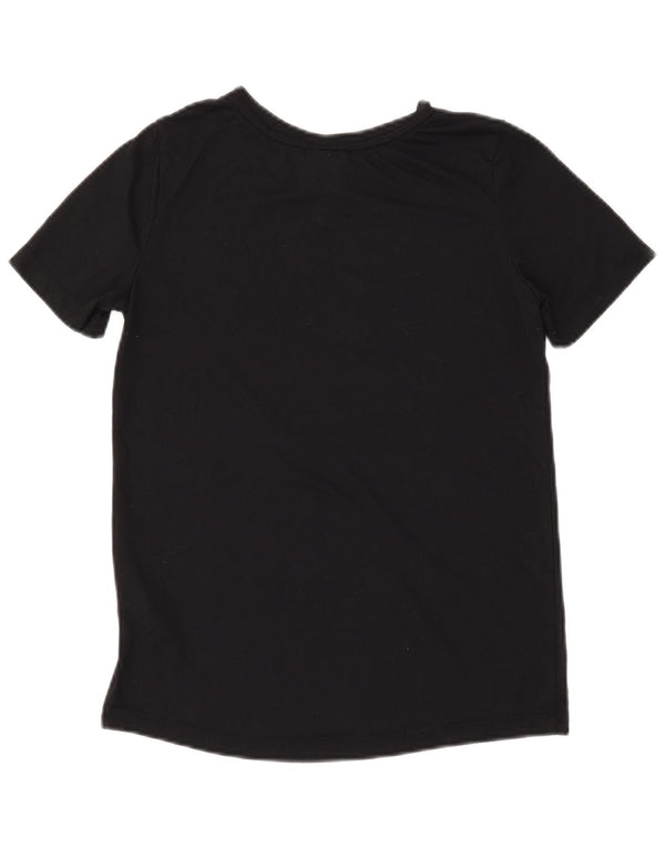 Camiseta feminina NIKE com estampa gráfica UK 6 XS preto poliéster