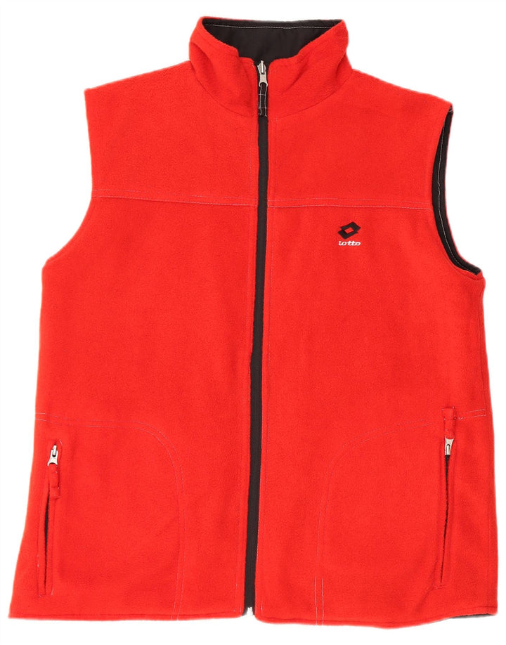 Lotto Mens Graphic Reversível Gilet UK 36 Pequeno Poliéster Preto