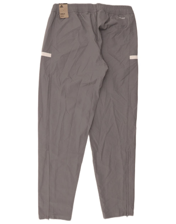 Adidas Womens Graphic Tracksuit Calças UK 12/14 Cinza Médio Poliéster