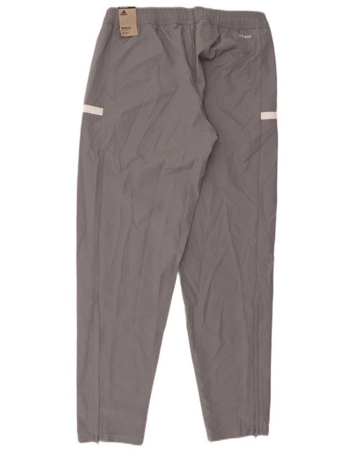 Adidas Womens Graphic Tracksuit Calças UK 12/14 Cinza Médio Poliéster