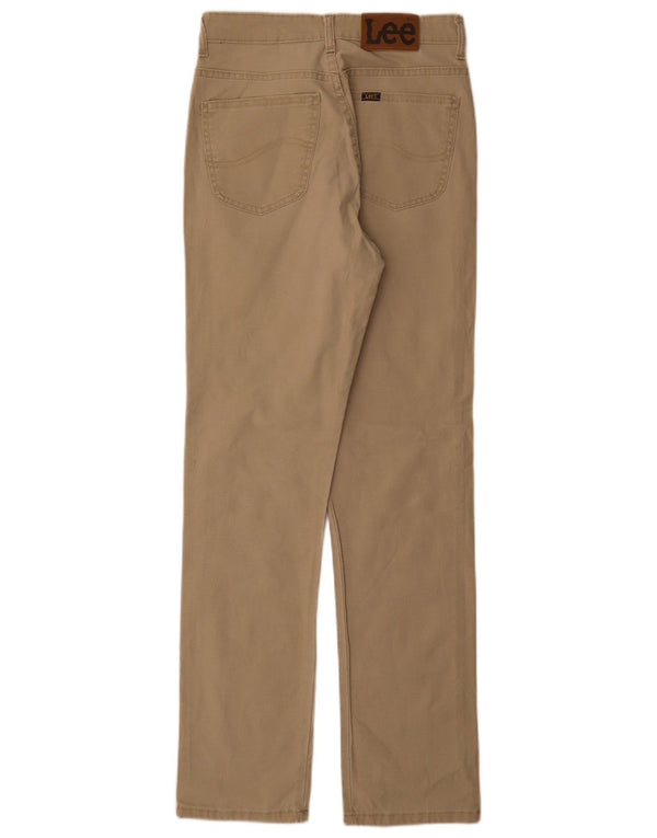Calça casual reta masculina Lee Dallas W31 L33 algodão bege