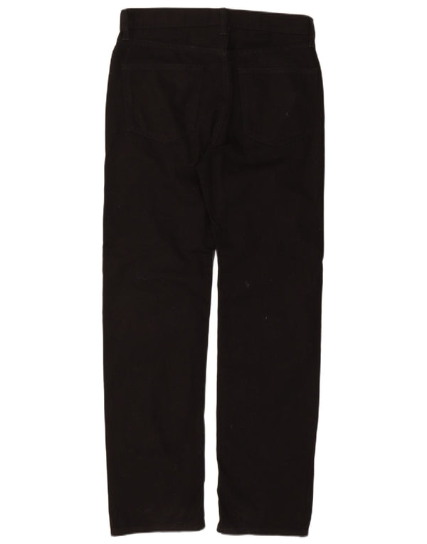 Jeans Marks & Spencer masculino regular fit reto W32 L31 algodão preto