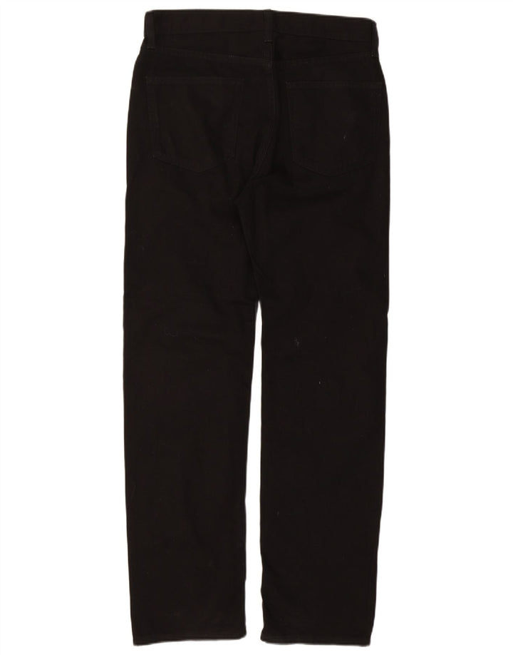 Jeans Marks & Spencer masculino regular fit reto W32 L31 algodão preto