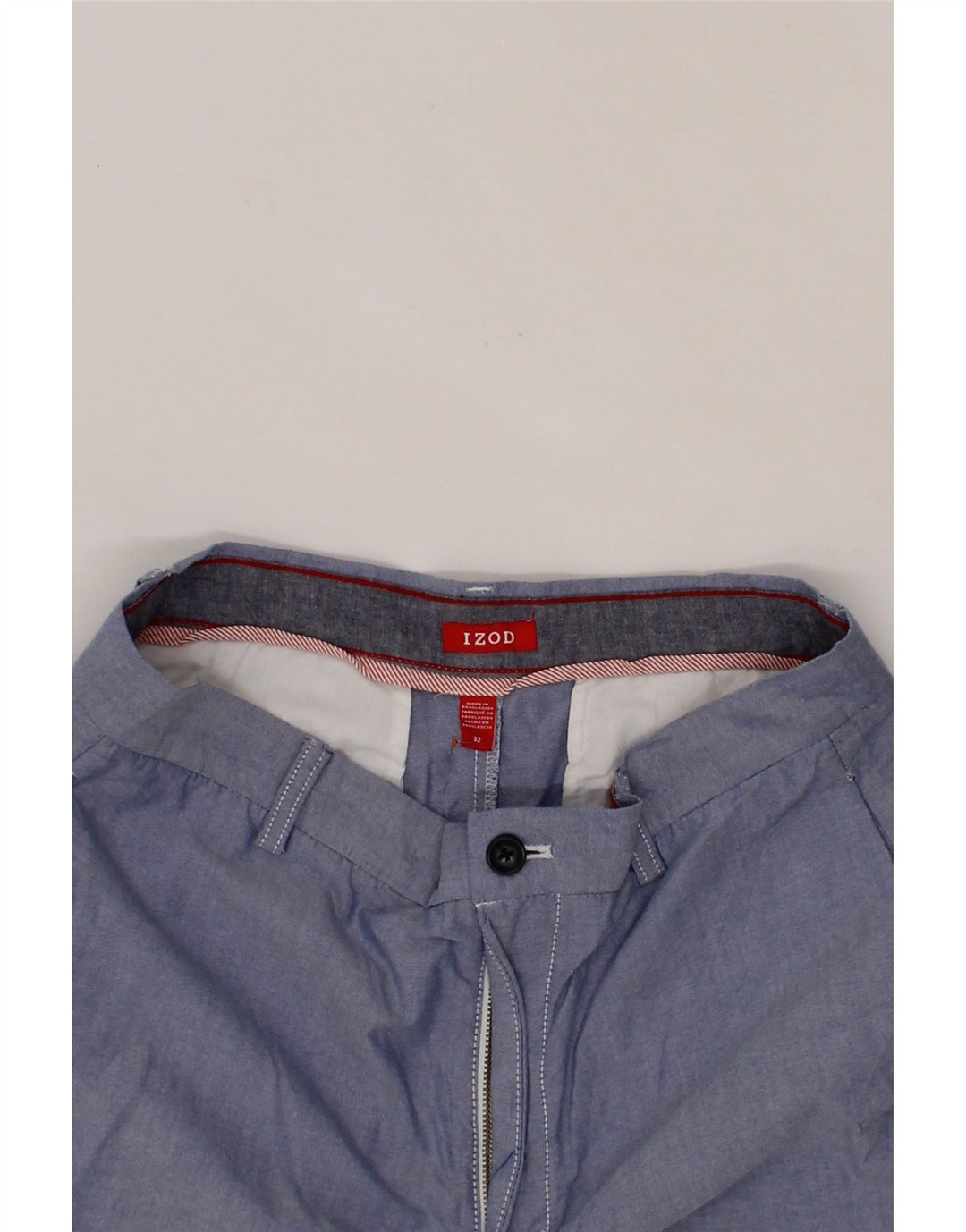 IZOD Mens Chino Shorts W32 Medium  Blue Cotton Vintage Izod and Second-Hand Izod from Messina Hembry 