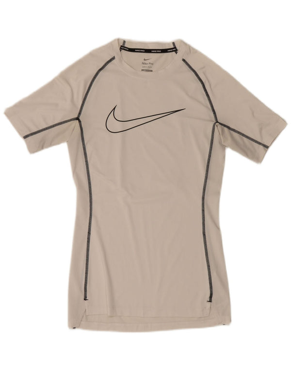 Camiseta Nike Masculina Dri Fit Graphic Top Pequeno Poliéster Branco