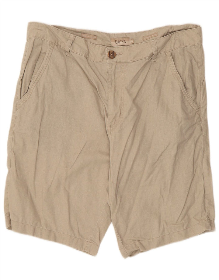Shorts Chino Masculino Dack IT 50 Grande W36 Linho Bege