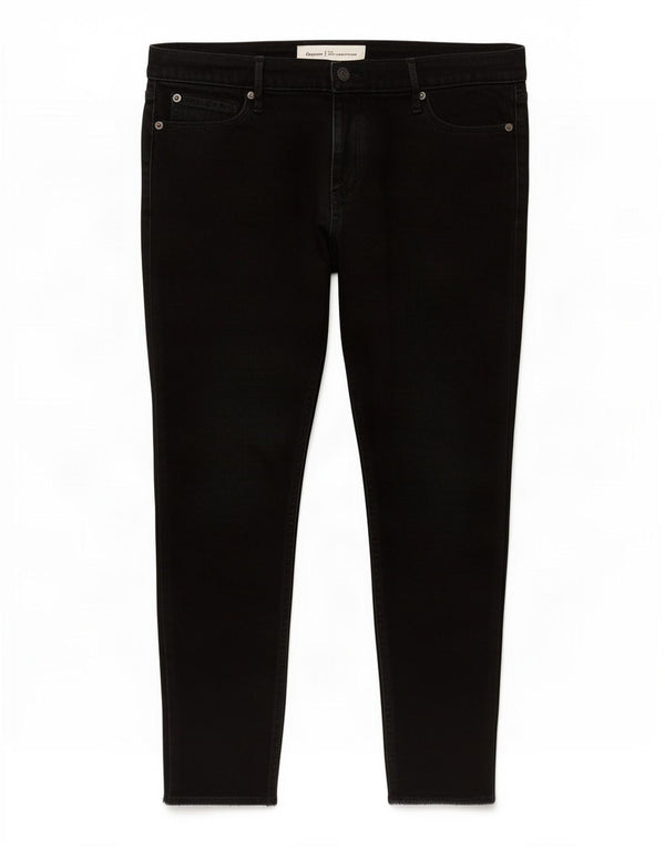 Calça feminina skinny cropped Gap W32 L26 algodão preto
