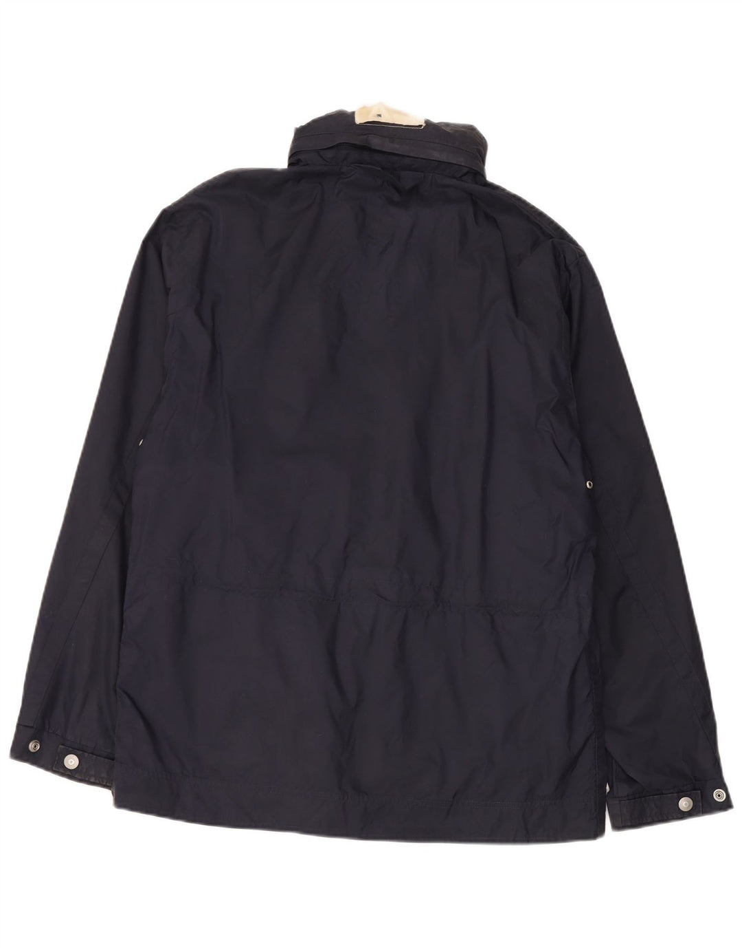 Jaqueta de chuva masculina Armani Jeans UK 40 grande azul marinho poliamida