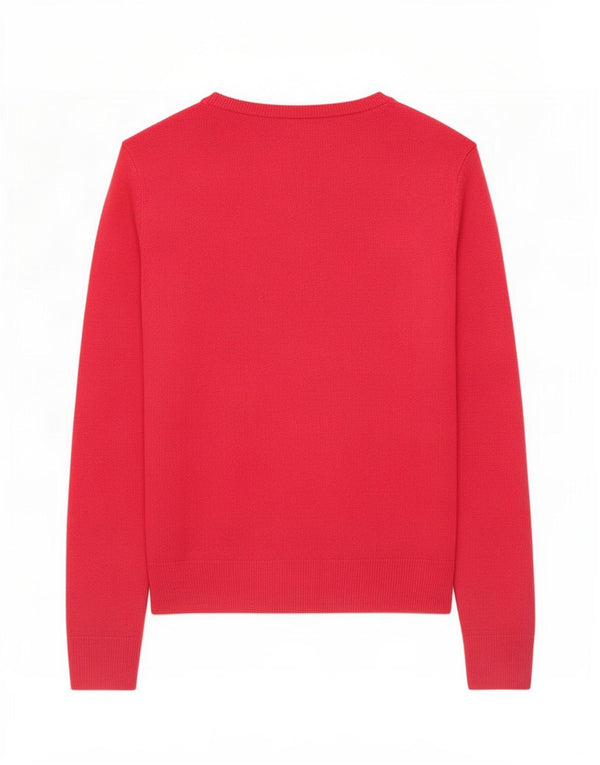 Marks & Spencer Womens V-Neck Jumper Sweater UK 14 Medium Pink Acrylic
