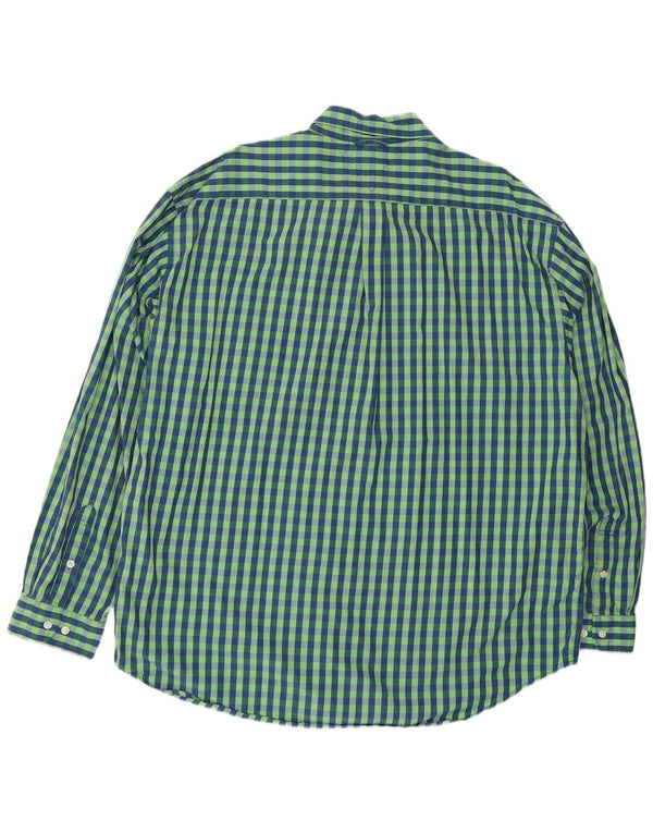 Camisa masculina Tommy Hilfiger 2XL algodão guingão verde