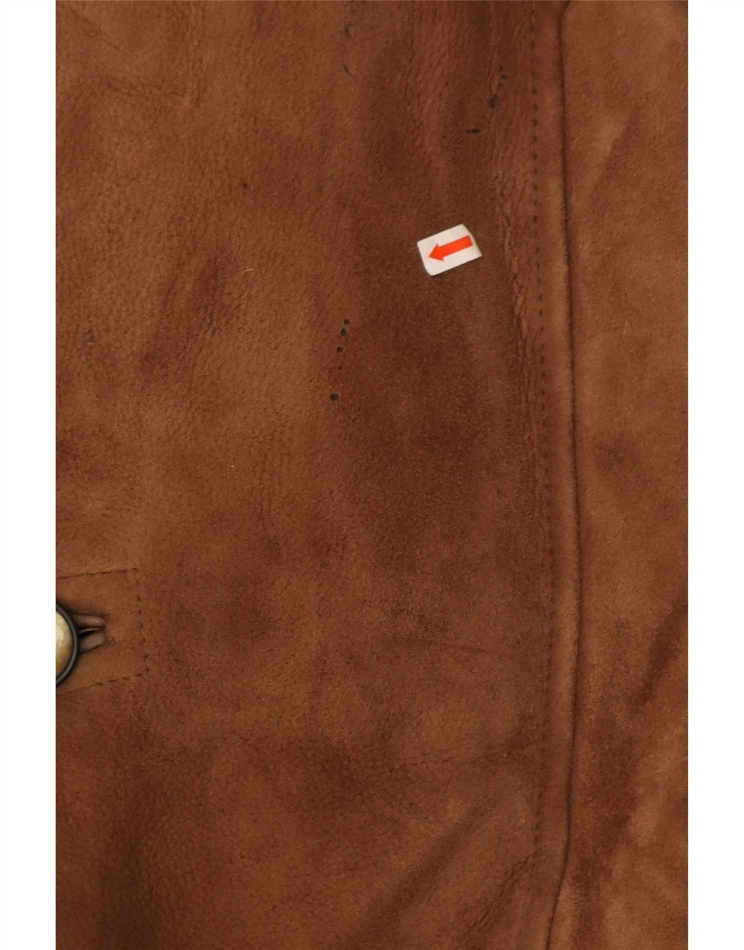 Jaqueta masculina vintage de shearling IT 48 Shearling marrom médio