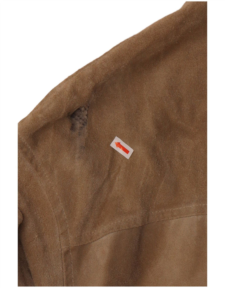GAUDI Mens Suede Jacket UK 40 Large Beige
