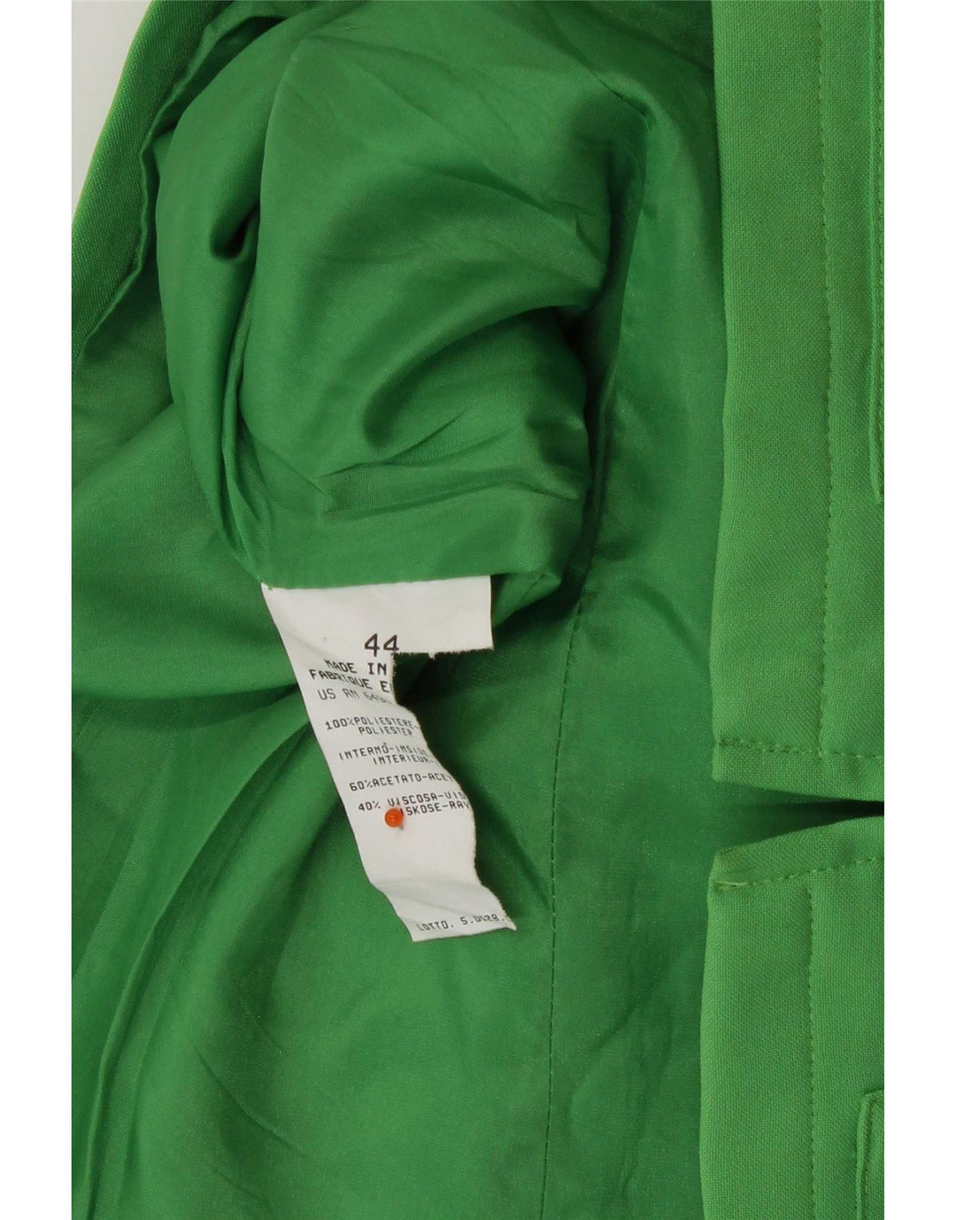 Jaqueta Blazer Feminina Benetton IT 44 Poliéster Verde Médio
