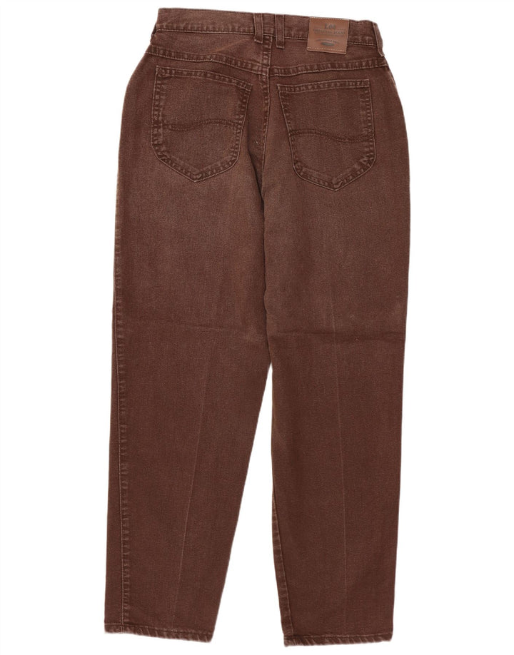 Jeans soltos femininos Lee W27 L27 marrom