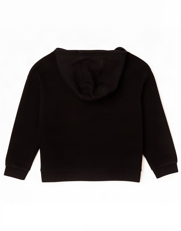 Suéter com capuz Nike Girls Graphic Loose Fit 10-11 anos médio algodão preto