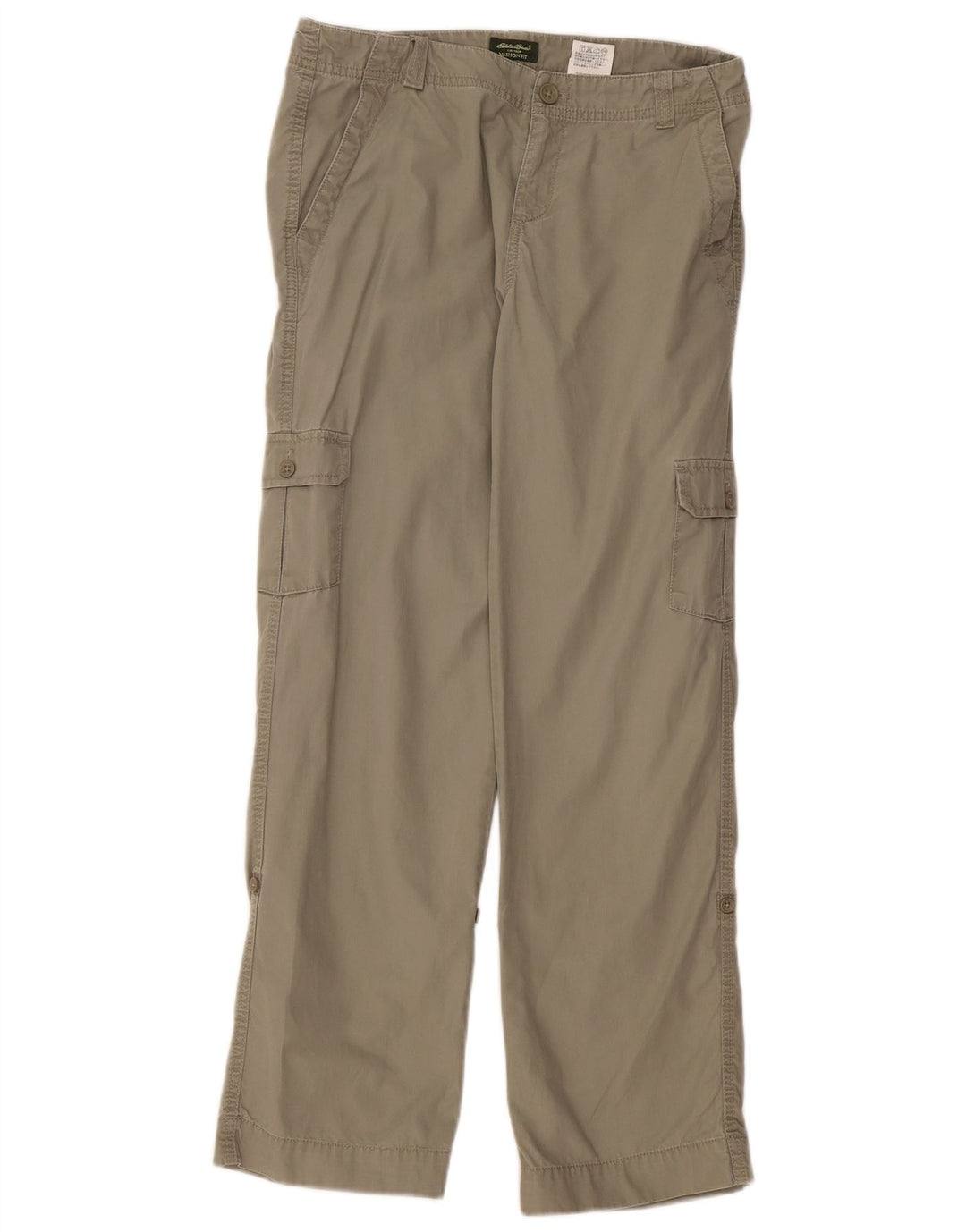 EDDIE BAUER Calça feminina Vashon Fit Cargo EUA 6 Médio W30 L30 Cáqui