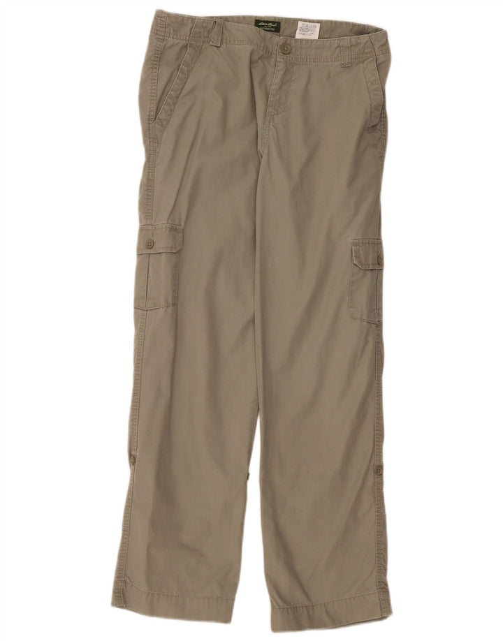 EDDIE BAUER Calça feminina Vashon Fit Cargo EUA 6 Médio W30 L30 Cáqui