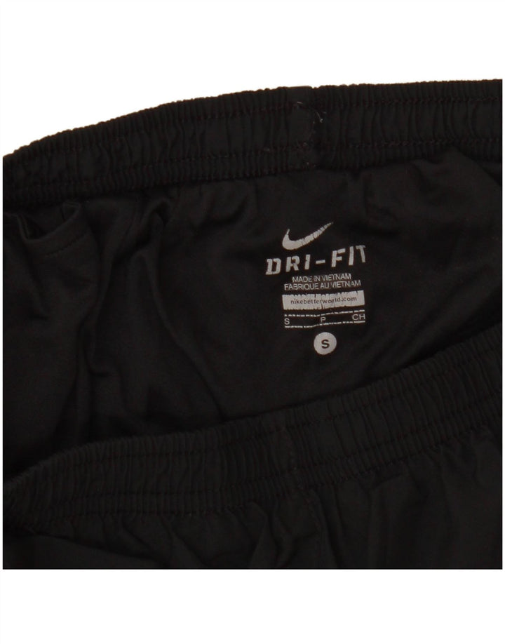 Shorts esportivos femininos Nike Dri Fit Graphic UK 8 pequenos pretos